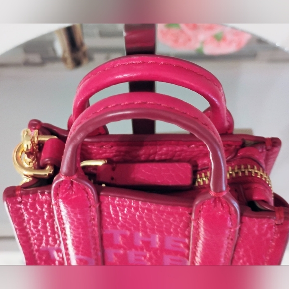 NWOT Marc Jacobs Nano Tote Bag Charm - Hot Pink - Picture 9 of 16